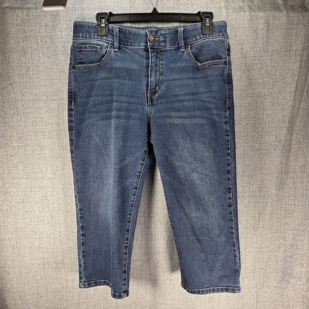Lincoln Outfitters Comfort Flex Women's 12 Capri Denim Shorts Cottagecore Hippie